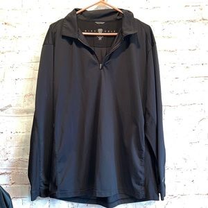 Men’s Nike golf black pullover 1/4 zip long sleeve lightweight collared neck L